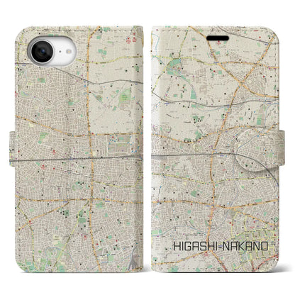 【東中野2（東京都）】地図柄iPhoneケース（手帳タイプ）