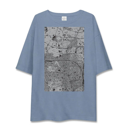 【東中野2（東京都）】地図柄ビッグシルエットTシャツ