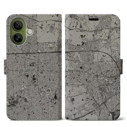 【東中野（東京都）】地図柄iPhoneケース（手帳タイプ）