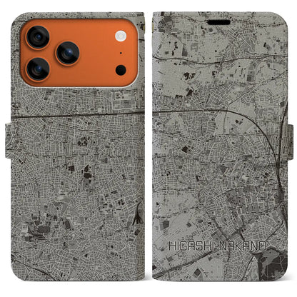 【東中野（東京都）】地図柄iPhoneケース（手帳タイプ）