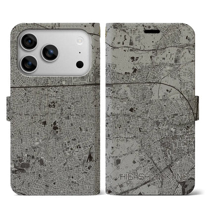 【東中野（東京都）】地図柄iPhoneケース（手帳タイプ）