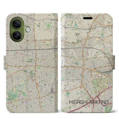 【東中野（東京都）】地図柄iPhoneケース（手帳タイプ）