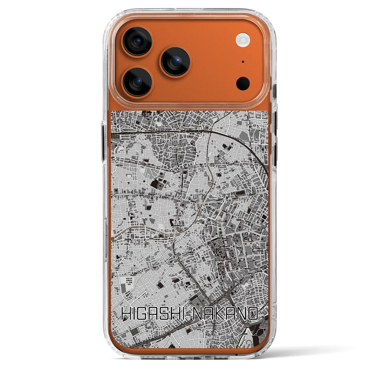 【東中野（東京都）】地図柄iPhoneケース（MagSafeタイプ）