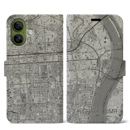 【東大島（東京都）】地図柄iPhoneケース（手帳タイプ）