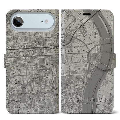 【東大島（東京都）】地図柄iPhoneケース（手帳タイプ）