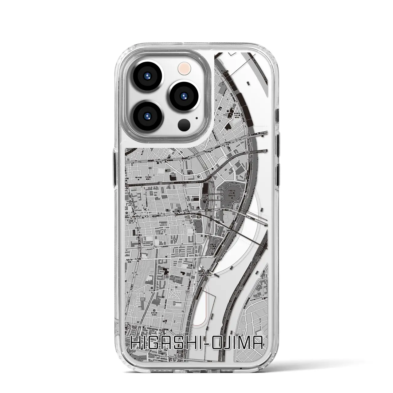 【東大島（東京都）】地図柄iPhoneケース（MagSafeタイプ）