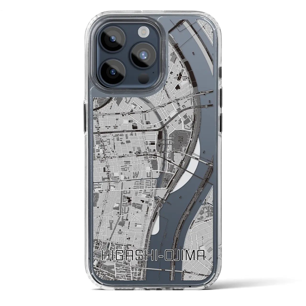 【東大島（東京都）】地図柄iPhoneケース（MagSafeタイプ）