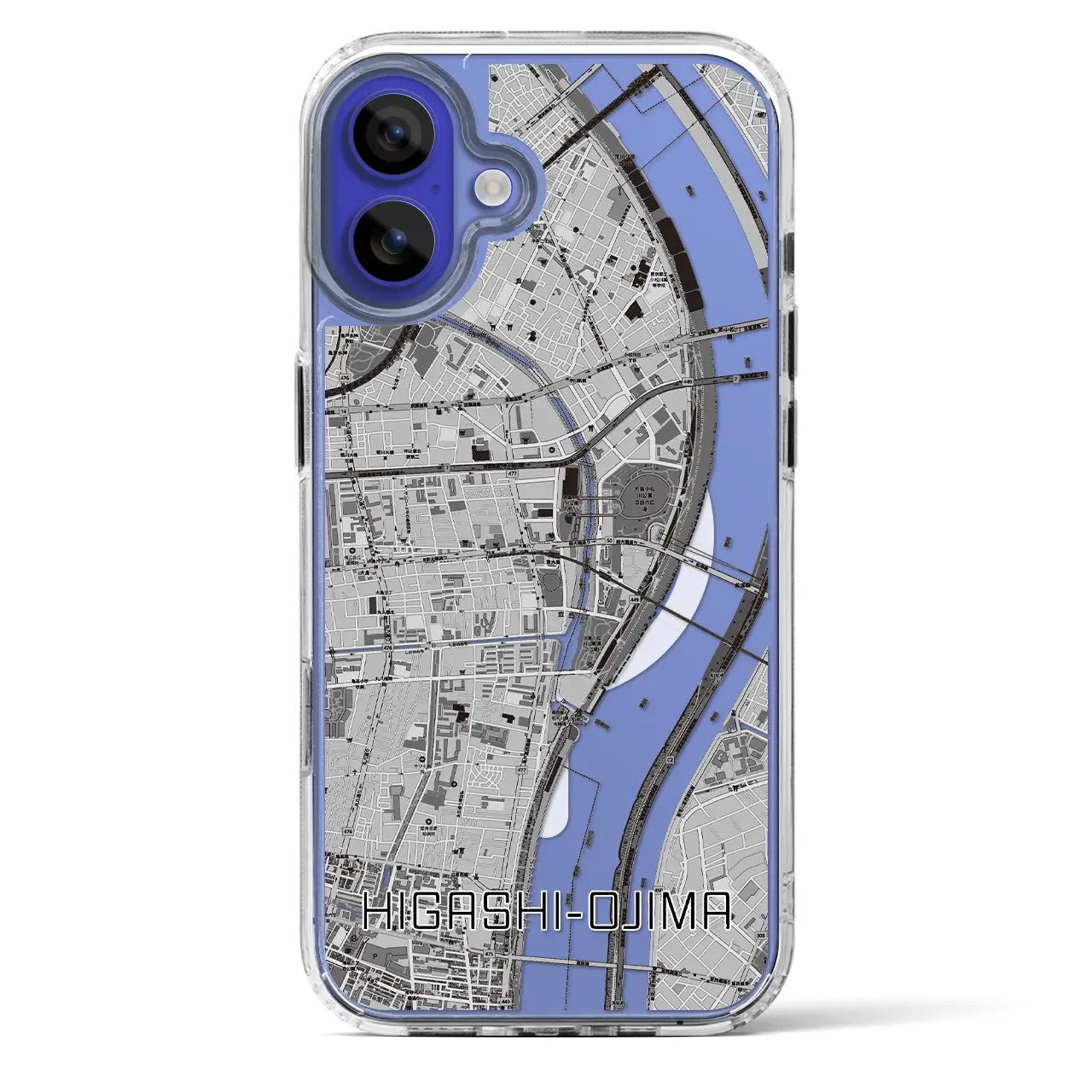 【東大島（東京都）】地図柄iPhoneケース（MagSafeタイプ）