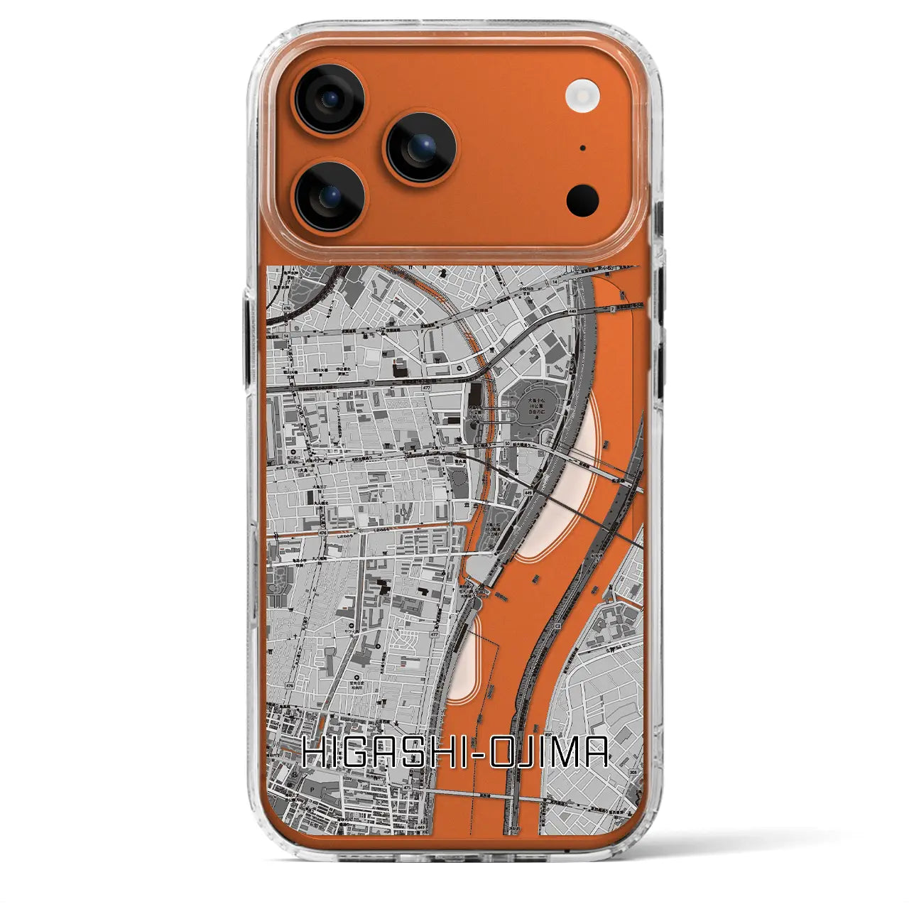 【東大島（東京都）】地図柄iPhoneケース（MagSafeタイプ）