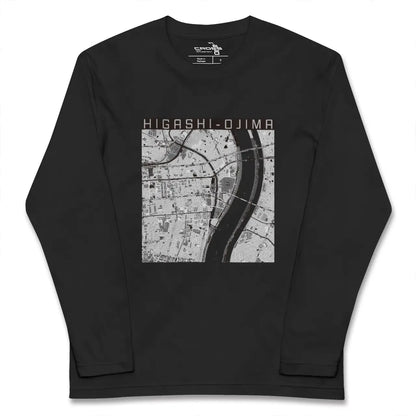 【東大島（東京都）】地図柄ロングスリーブTシャツ