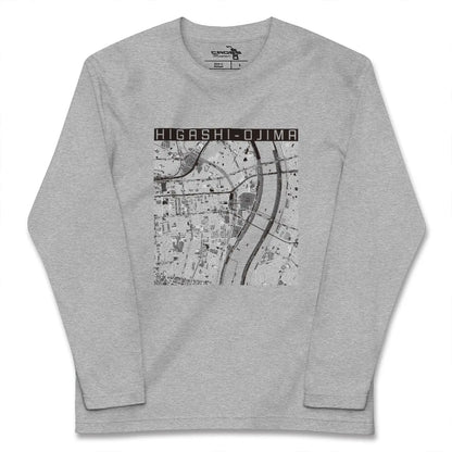 【東大島（東京都）】地図柄ロングスリーブTシャツ