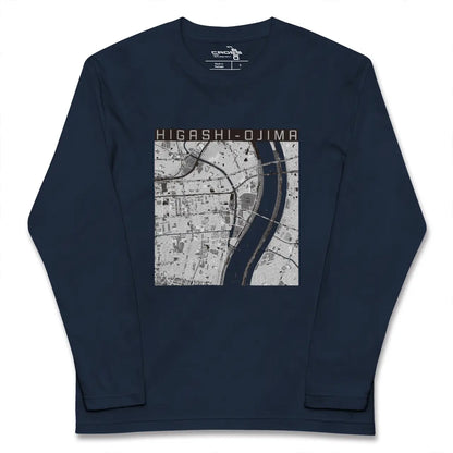 【東大島（東京都）】地図柄ロングスリーブTシャツ