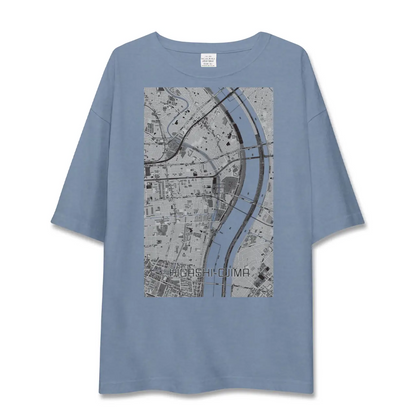 【東大島（東京都）】地図柄ビッグシルエットTシャツ