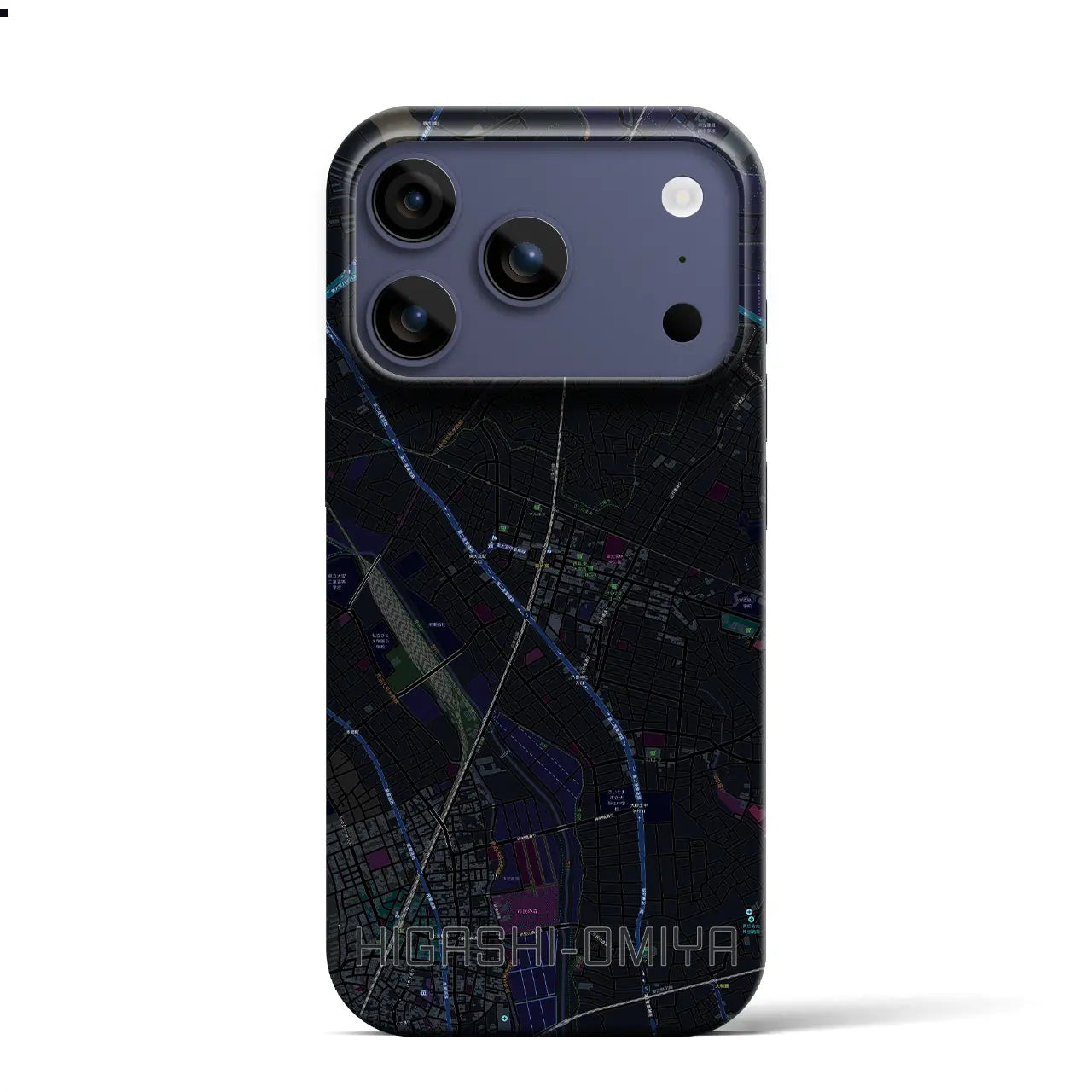 【東大宮（埼玉県）】地図柄iPhoneケース（バックカバータイプ）