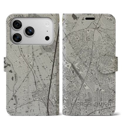 【東大宮（埼玉県）】地図柄iPhoneケース（手帳タイプ）