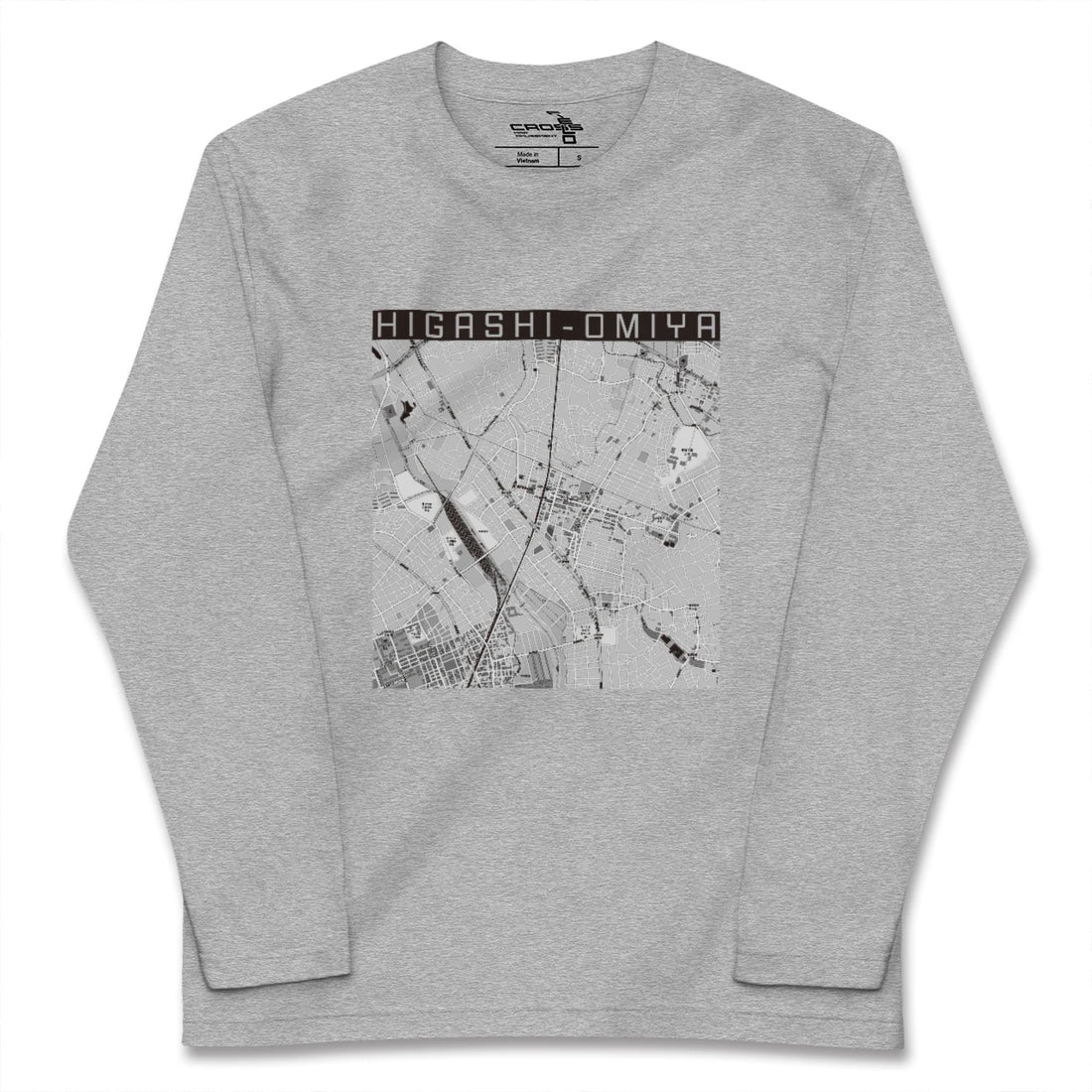 【東大宮(埼玉県)】地図柄ロングスリーブTシャツ