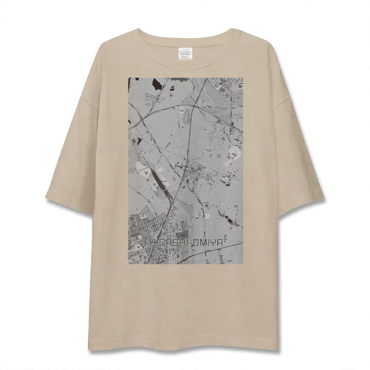 【東大宮（埼玉県）】地図柄ビッグシルエットTシャツ