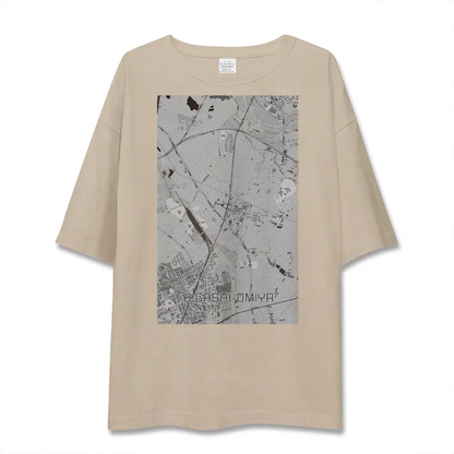 【東大宮（埼玉県）】地図柄ビッグシルエットTシャツ