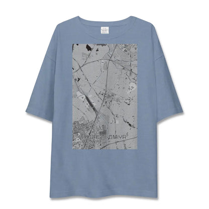 【東大宮（埼玉県）】地図柄ビッグシルエットTシャツ