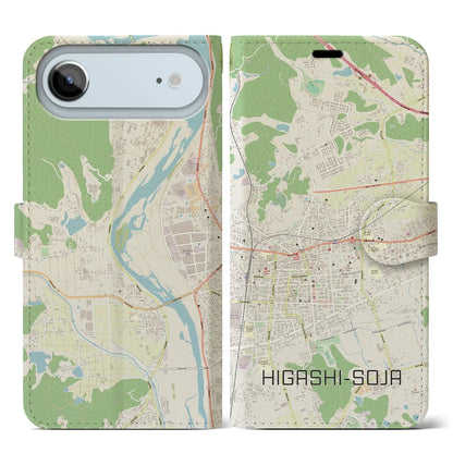 【東総社（岡山県）】地図柄iPhoneケース（手帳タイプ）