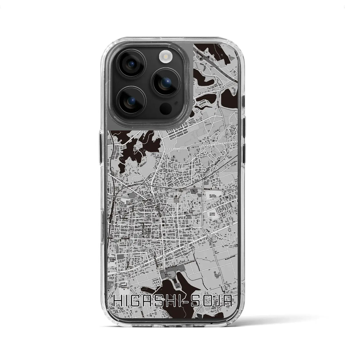 【東総社(岡山県)】地図柄iPhoneケース(MagSafeタイプ)