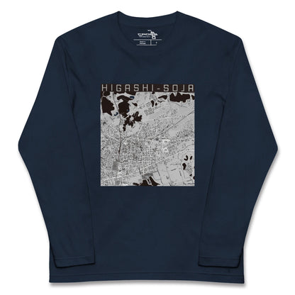 【東総社（岡山県）】地図柄ロングスリーブTシャツ