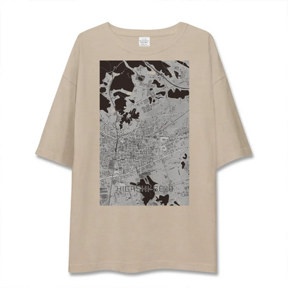【東総社（岡山県）】地図柄ビッグシルエットTシャツ