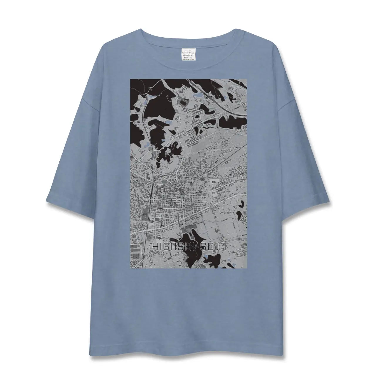 【東総社（岡山県）】地図柄ビッグシルエットTシャツ