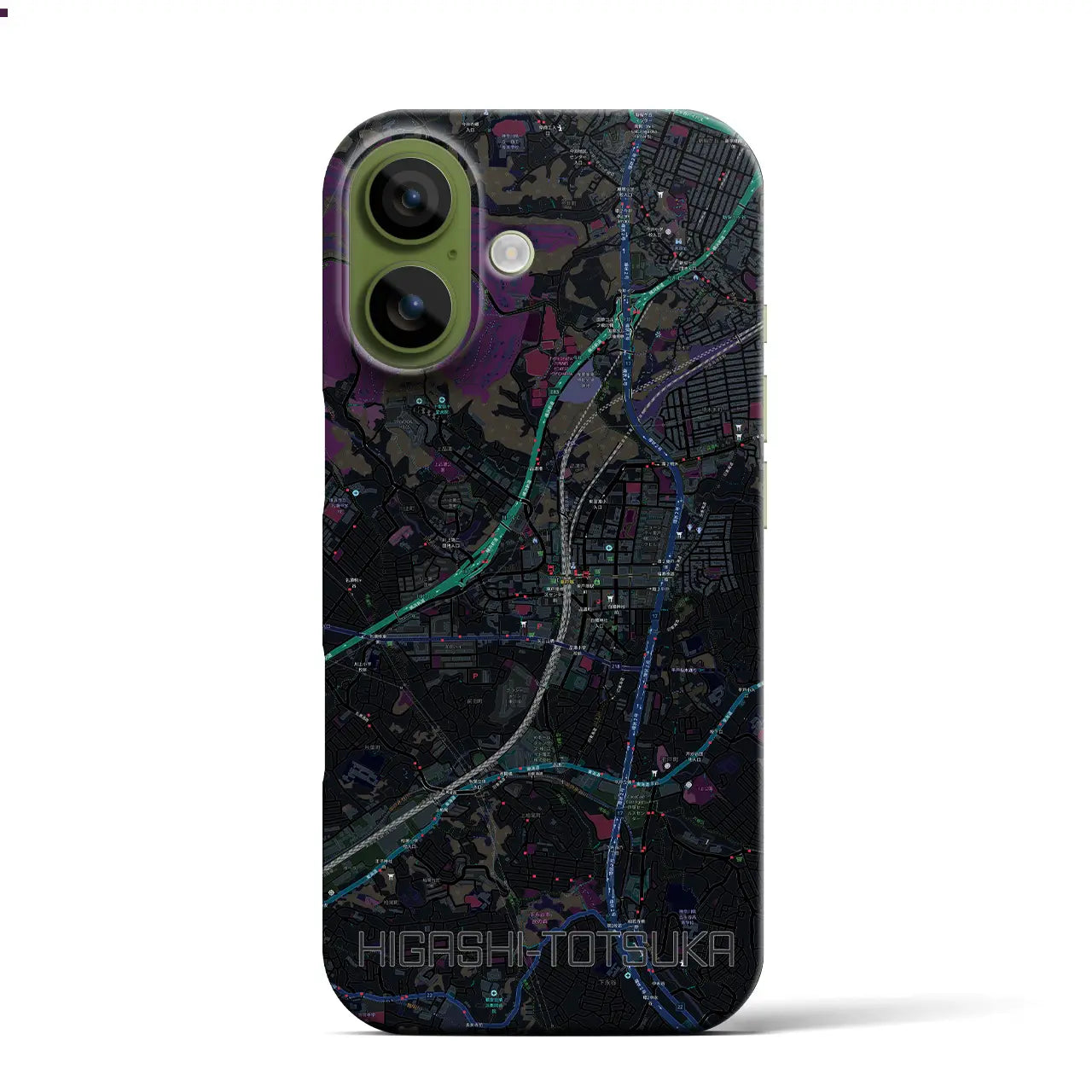 【東戸塚（神奈川県）】地図柄iPhoneケース（バックカバータイプ）