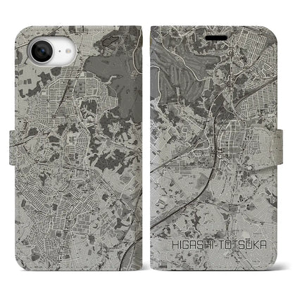 【東戸塚（神奈川県）】地図柄iPhoneケース（手帳タイプ）