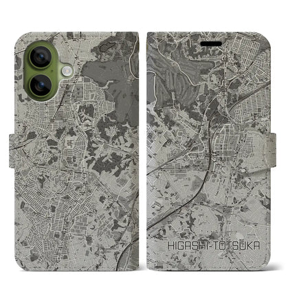 【東戸塚（神奈川県）】地図柄iPhoneケース（手帳タイプ）