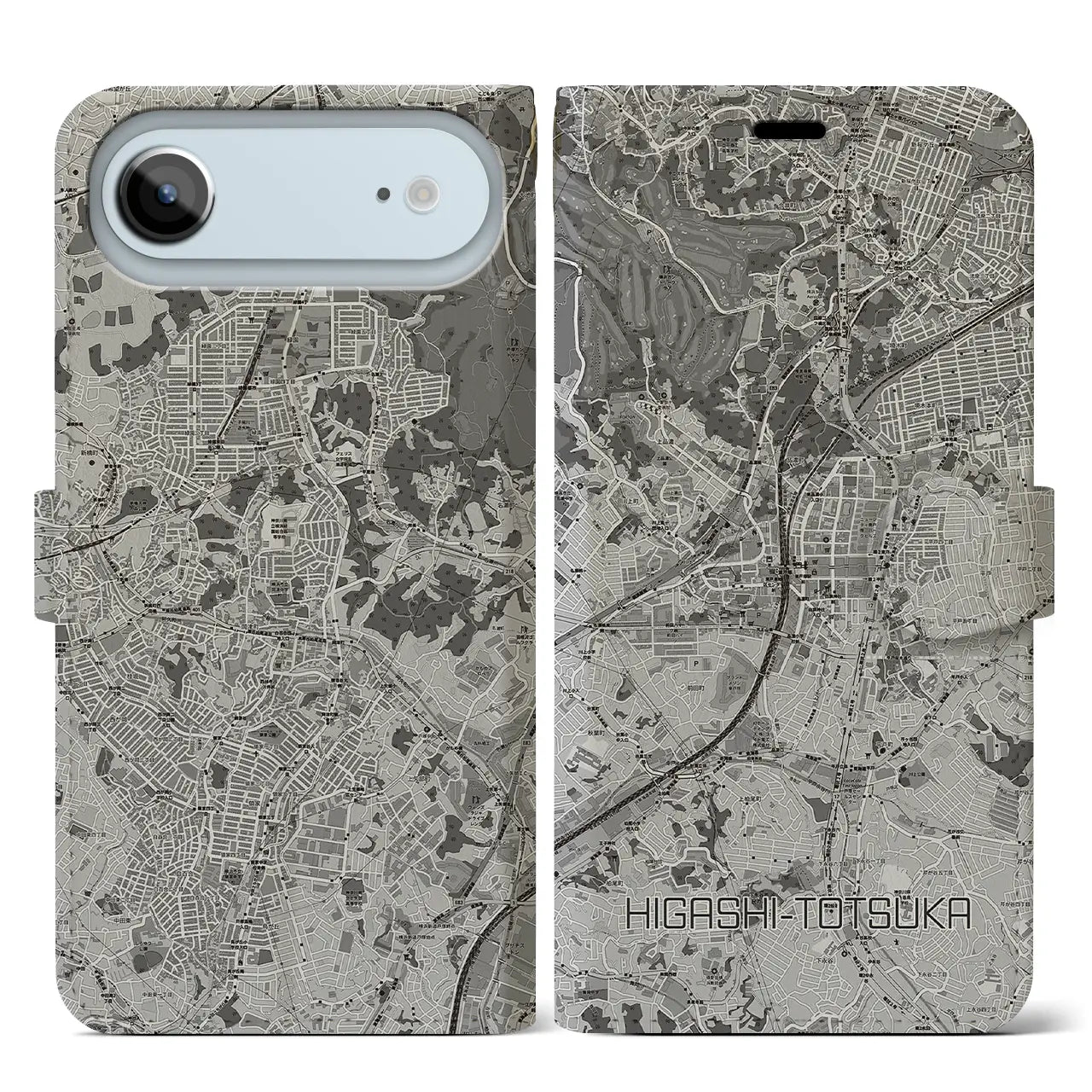 【東戸塚（神奈川県）】地図柄iPhoneケース（手帳タイプ）