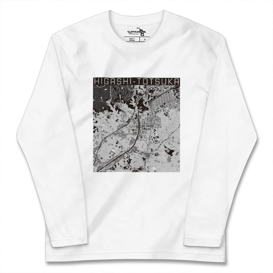 【東戸塚（神奈川県）】地図柄ロングスリーブTシャツ