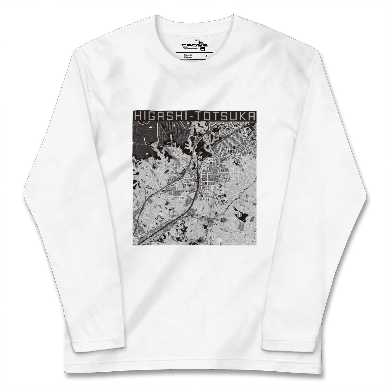 【東戸塚（神奈川県）】地図柄ロングスリーブTシャツ