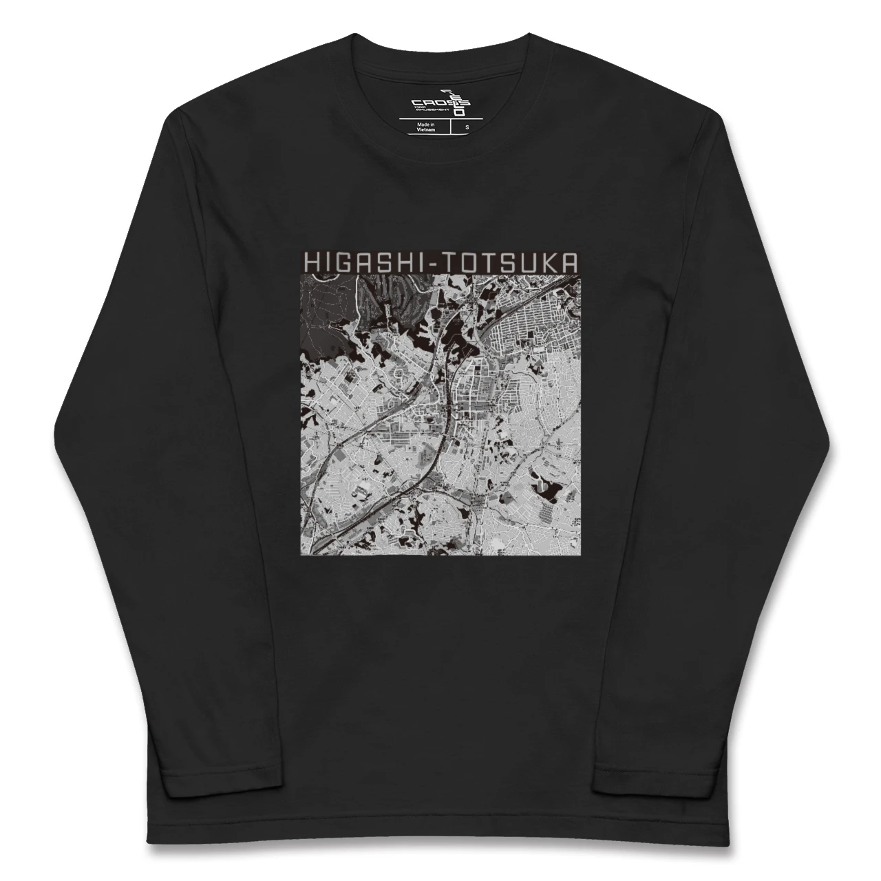 【東戸塚（神奈川県）】地図柄ロングスリーブTシャツ