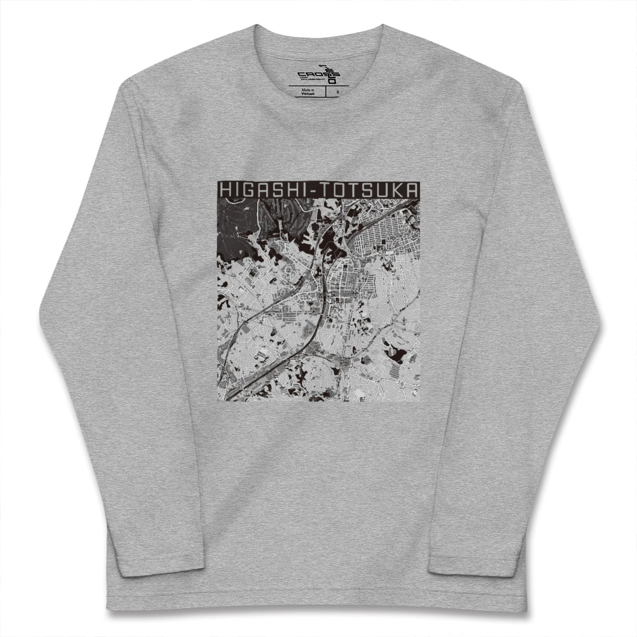 【東戸塚（神奈川県）】地図柄ロングスリーブTシャツ