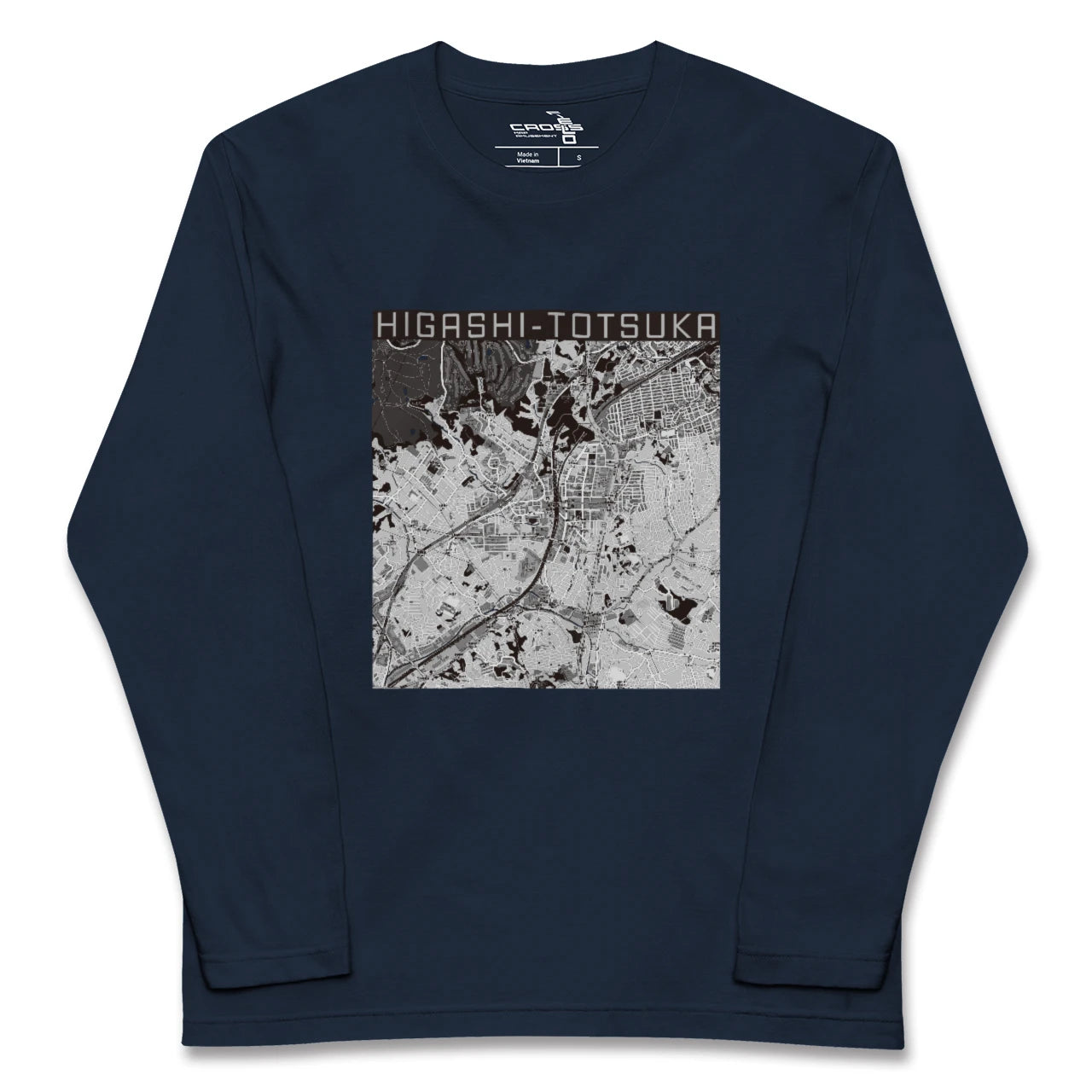 【東戸塚（神奈川県）】地図柄ロングスリーブTシャツ