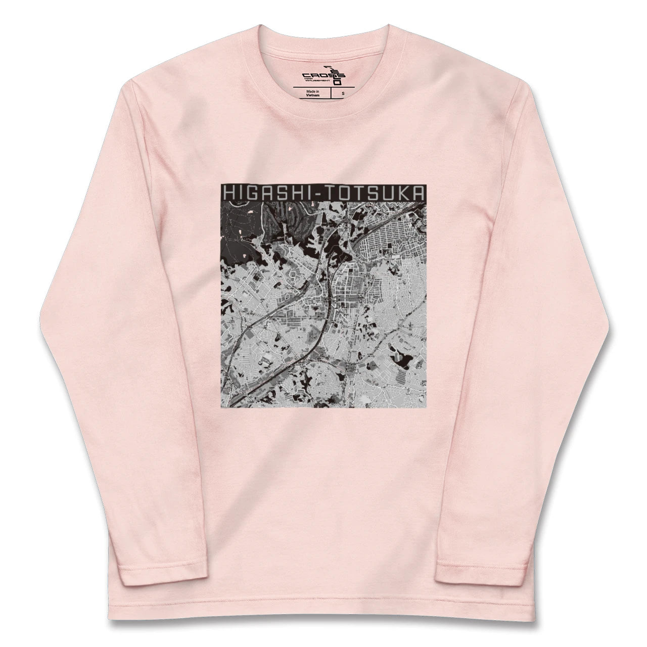 【東戸塚（神奈川県）】地図柄ロングスリーブTシャツ