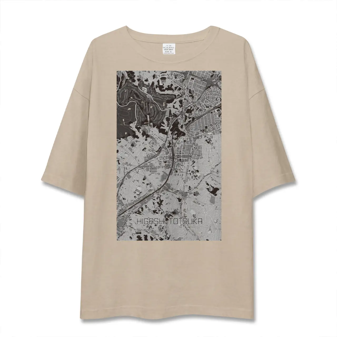 【東戸塚（神奈川県）】地図柄ビッグシルエットTシャツ