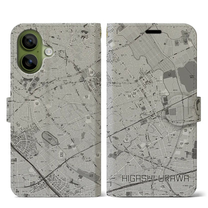 【東浦和（埼玉県）】地図柄iPhoneケース（手帳タイプ）