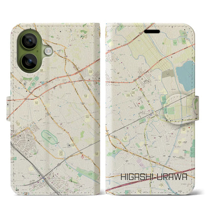 【東浦和（埼玉県）】地図柄iPhoneケース（手帳タイプ）