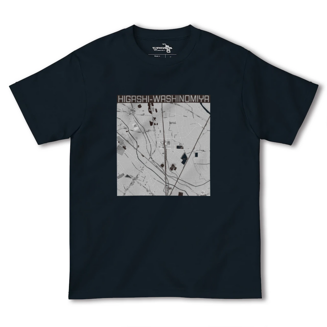 【東鷲宮(埼玉県)】地図柄ヘビーウェイトTシャツ