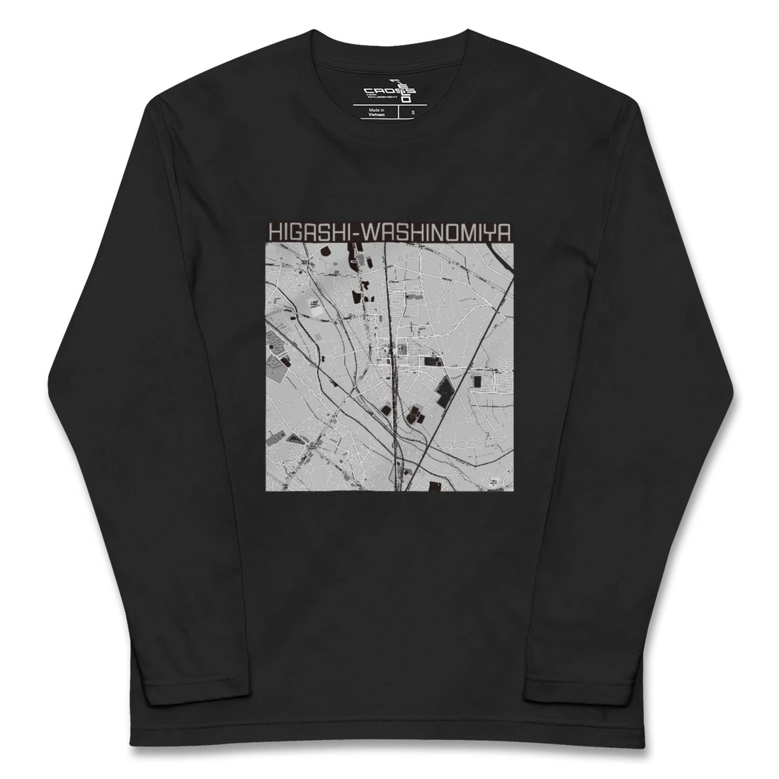 【東鷲宮(埼玉県)】地図柄ロングスリーブTシャツ