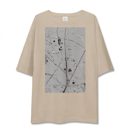 【東鷲宮（埼玉県）】地図柄ビッグシルエットTシャツ