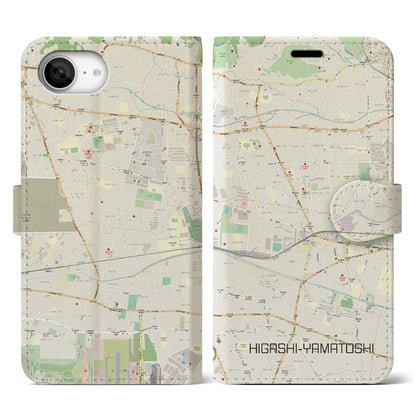 【東大和市（東京都）】地図柄iPhoneケース（手帳タイプ）