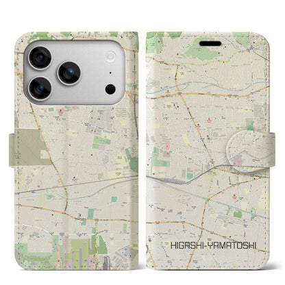 【東大和市（東京都）】地図柄iPhoneケース（手帳タイプ）