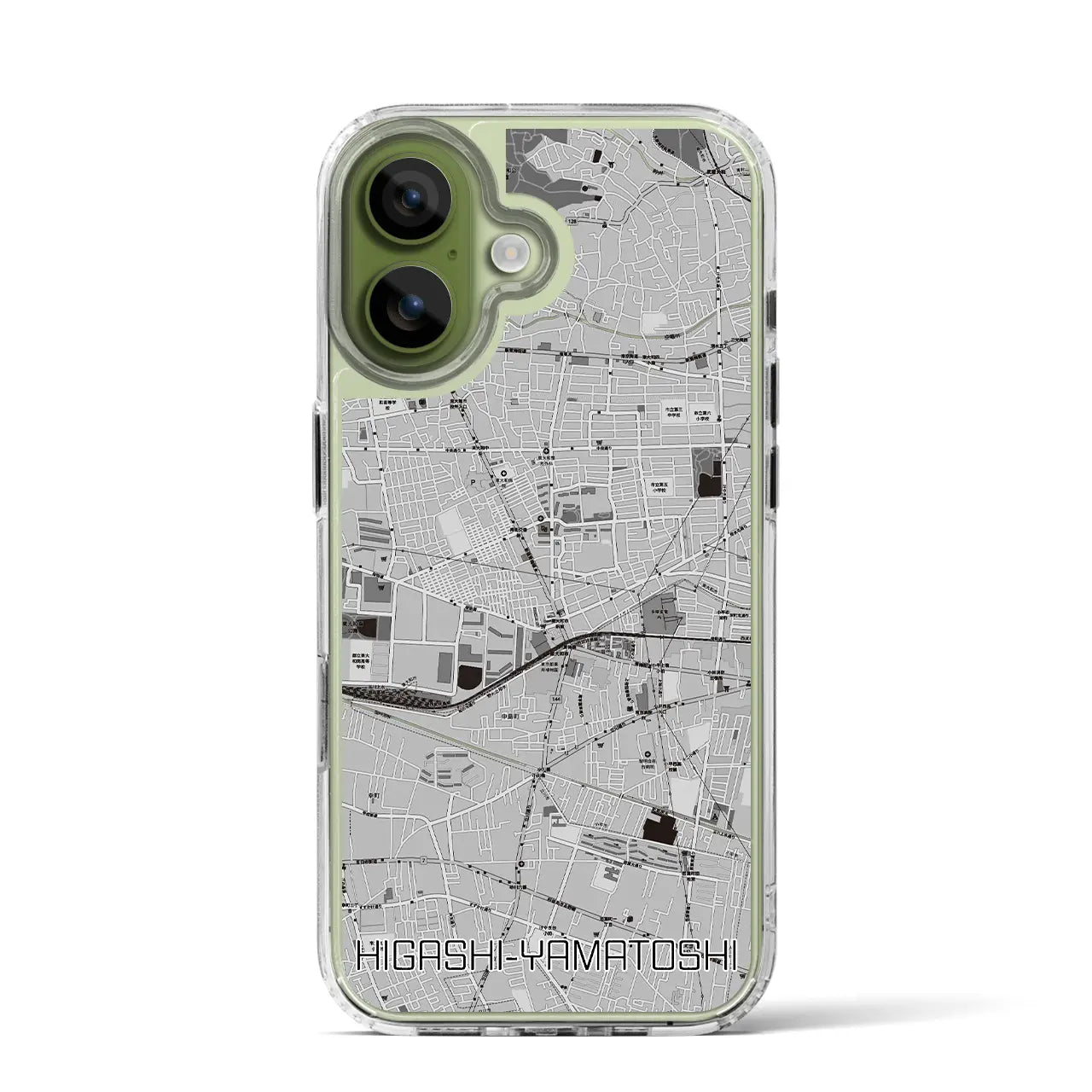 【東大和市（東京都）】地図柄iPhoneケース（MagSafeタイプ）