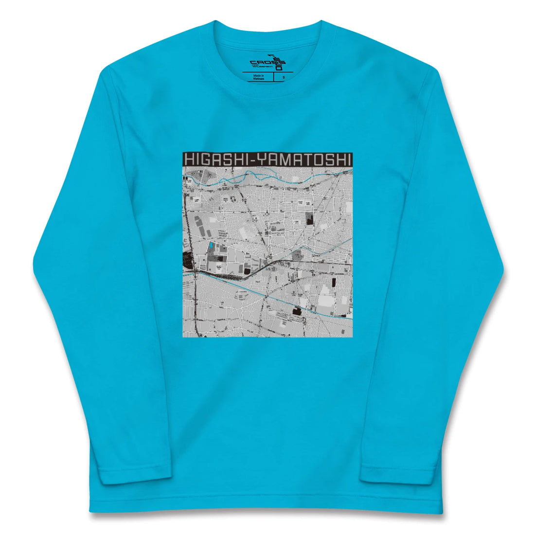 【東大和市(東京都)】地図柄ロングスリーブTシャツ