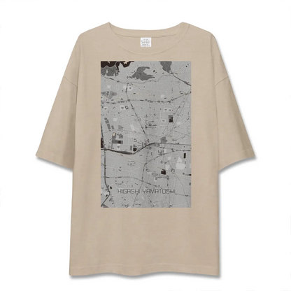 【東大和市（東京都）】地図柄ビッグシルエットTシャツ