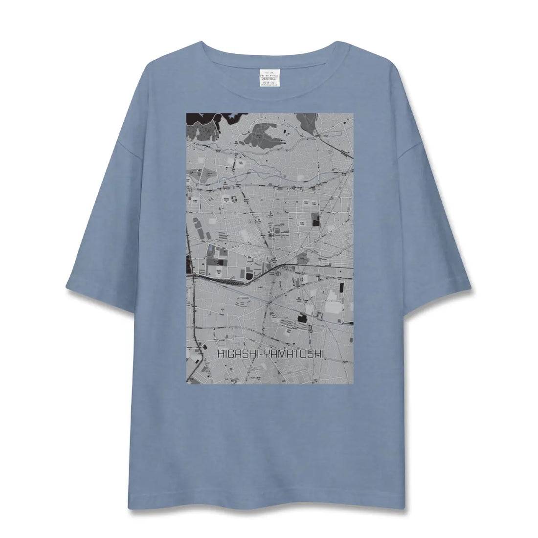 【東大和市（東京都）】地図柄ビッグシルエットTシャツ